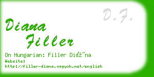 diana filler business card